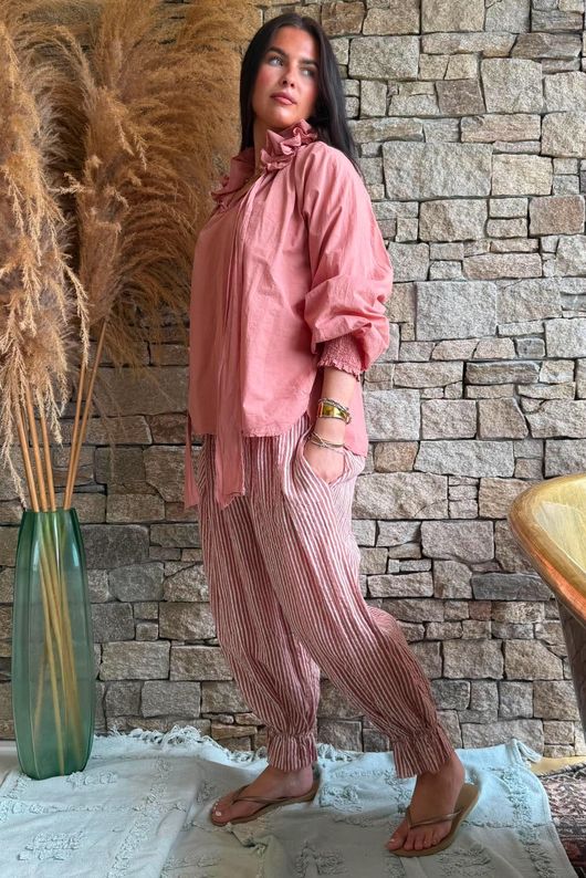 Larc Poet Blouse Soft Terracotta